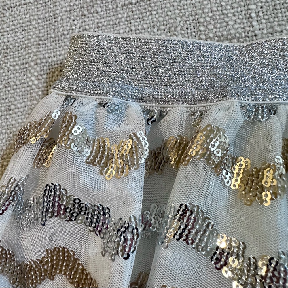 2 Tulle Skirts H&M Cat & Jack Pink White Sequins Fairycore Whimsical Girl M 7/8 - Picture 11 of 16